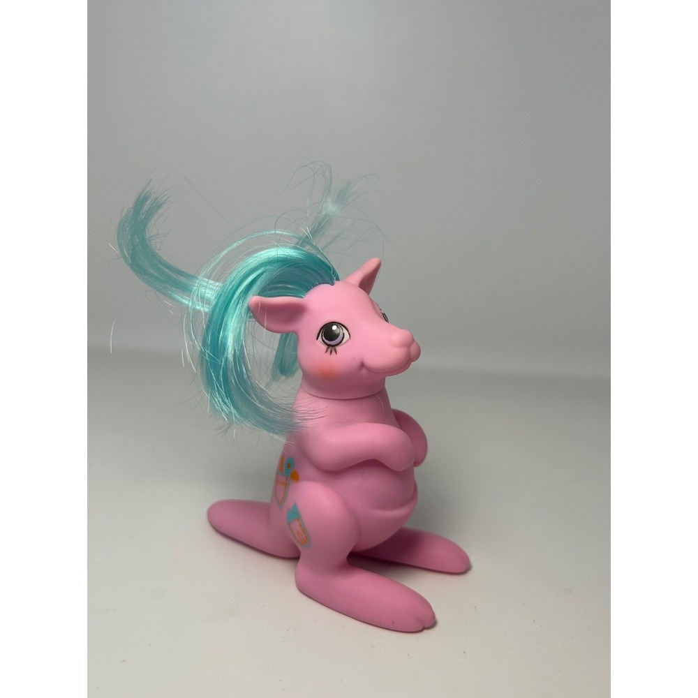 Vintage G1 My Little Pony Pretty Pals Baby Hoppy Kangaroo‎ Pink Figure 1984